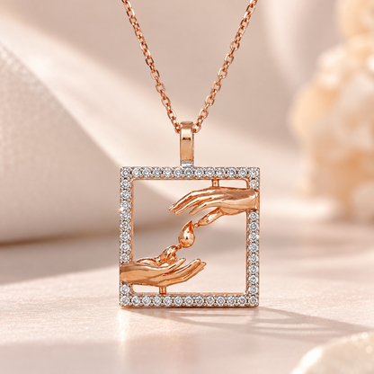 Giving Receiving Love Gold Chain and Pendant