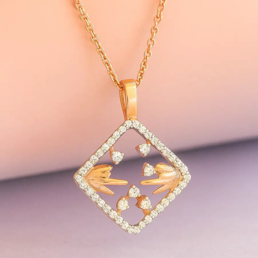 Touch That Connects Gold Chain and Pendant