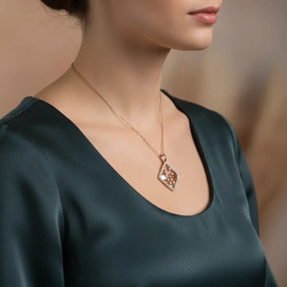 Touch That Connects Gold Chain and Pendant