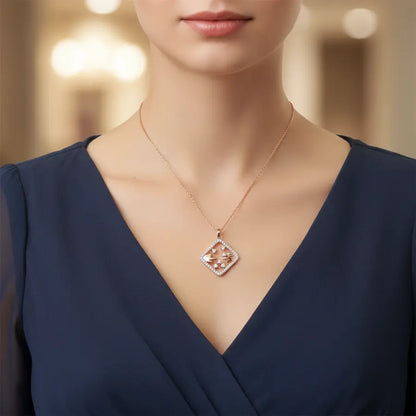 Touch That Connects Gold Chain and Pendant