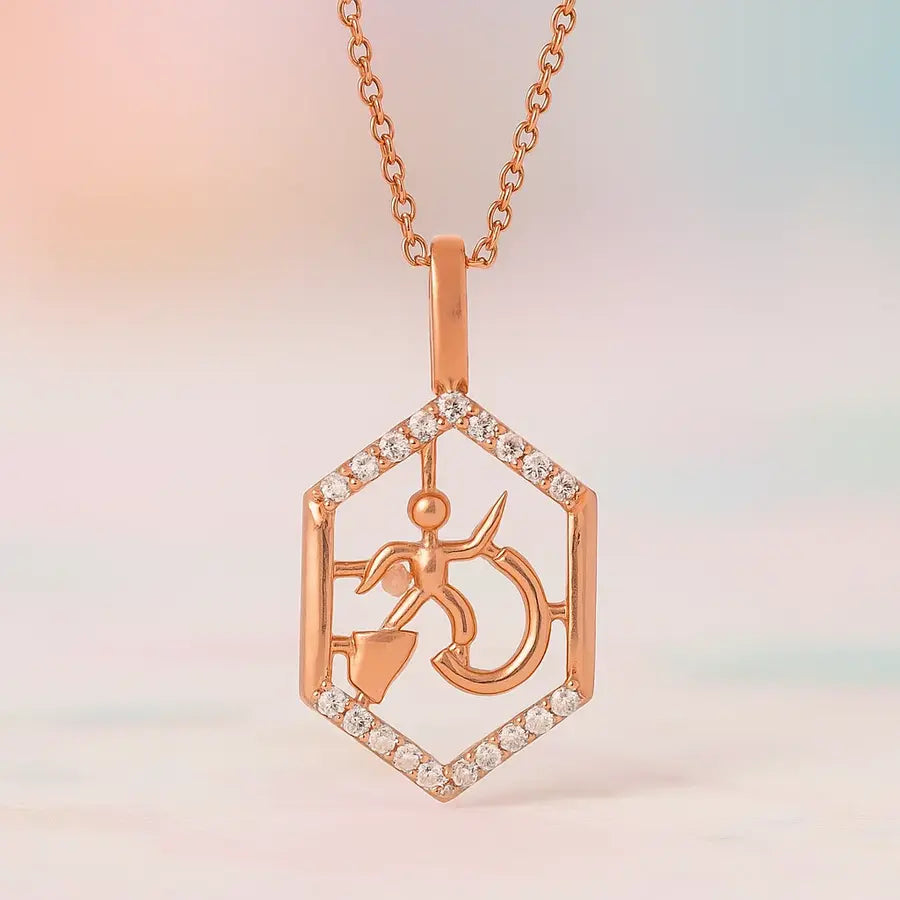 Warrior Within Us Gold Chain and Pendant
