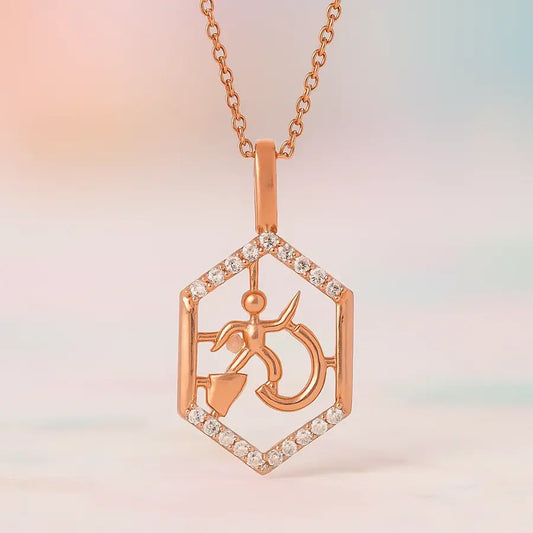 Warrior Within Us Gold Chain and Pendant