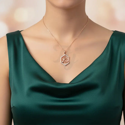 Warrior Within Us Gold Chain and Pendant