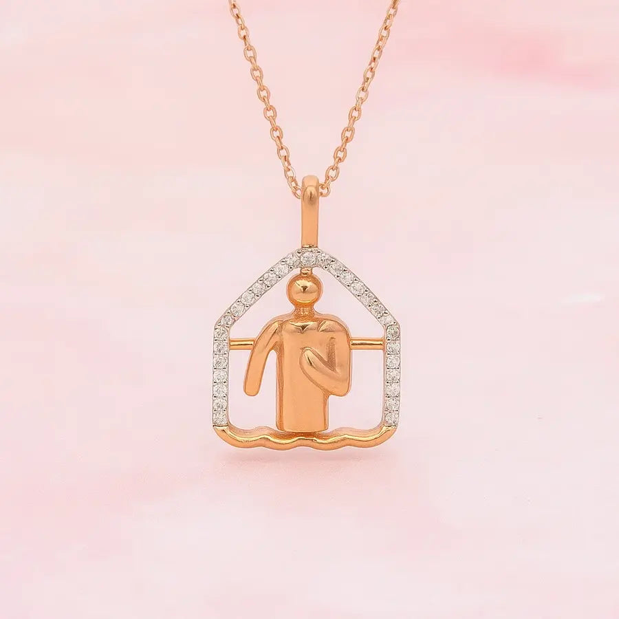Reader Gold Chain and Pendant