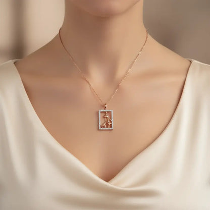 Dog Lover Gold Chain and Pendant
