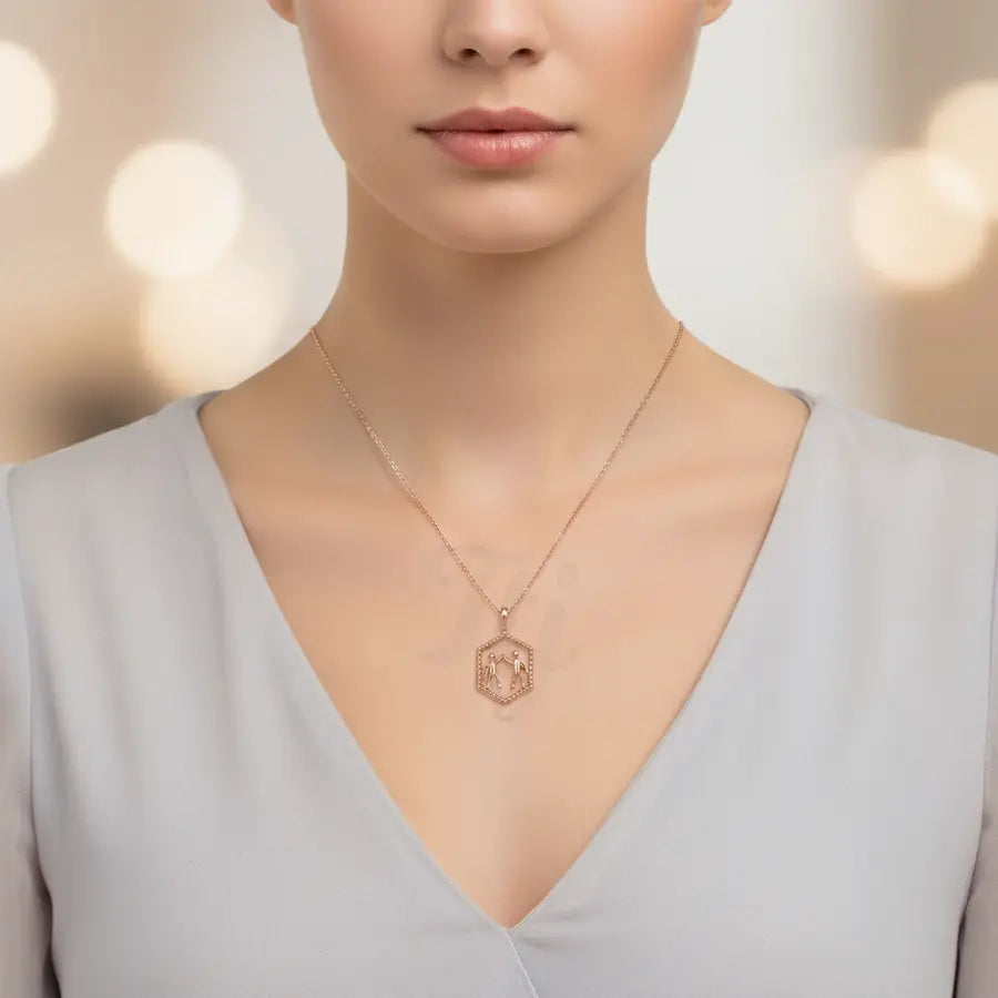 Joyful Hi-Five Gold Chain and Pendant
