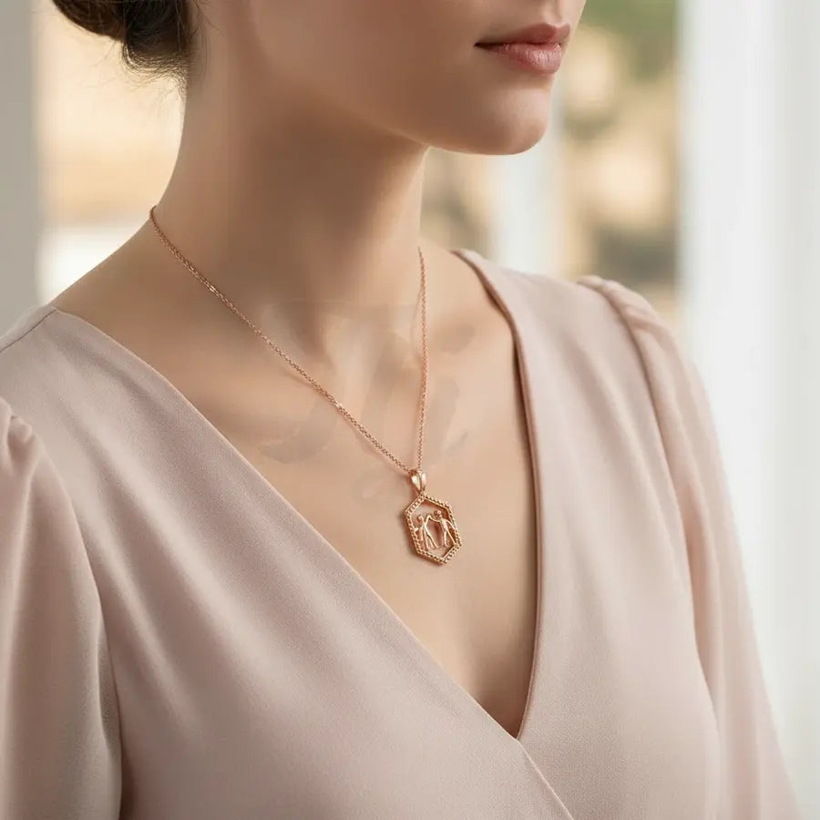 Joyful Hi-Five Gold Chain and Pendant