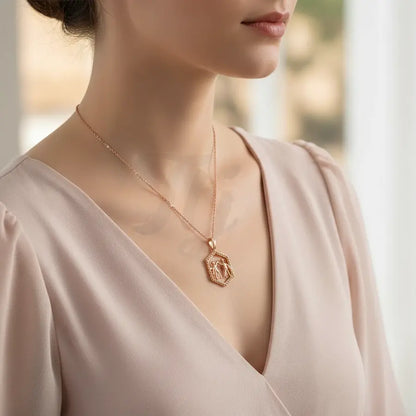 Joyful Hi-Five Gold Chain and Pendant