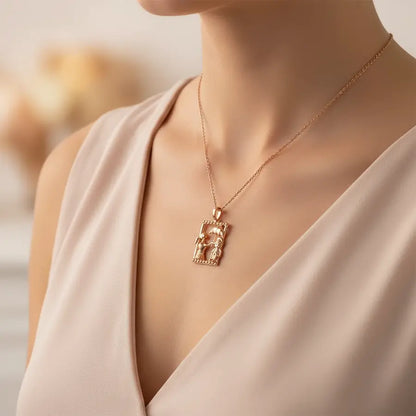 Grandma's Umbrella Care Gold Chain and Pendant