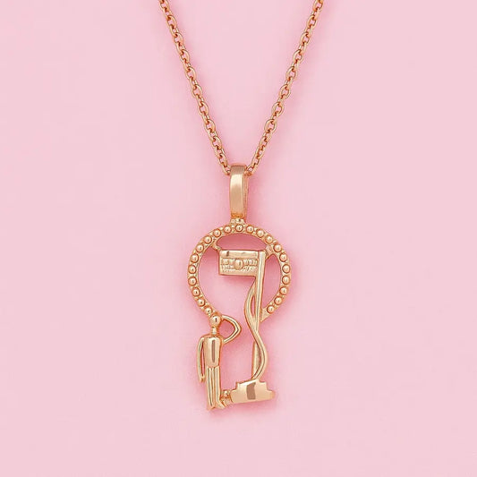 Patriotism Gold Chain and Pendant