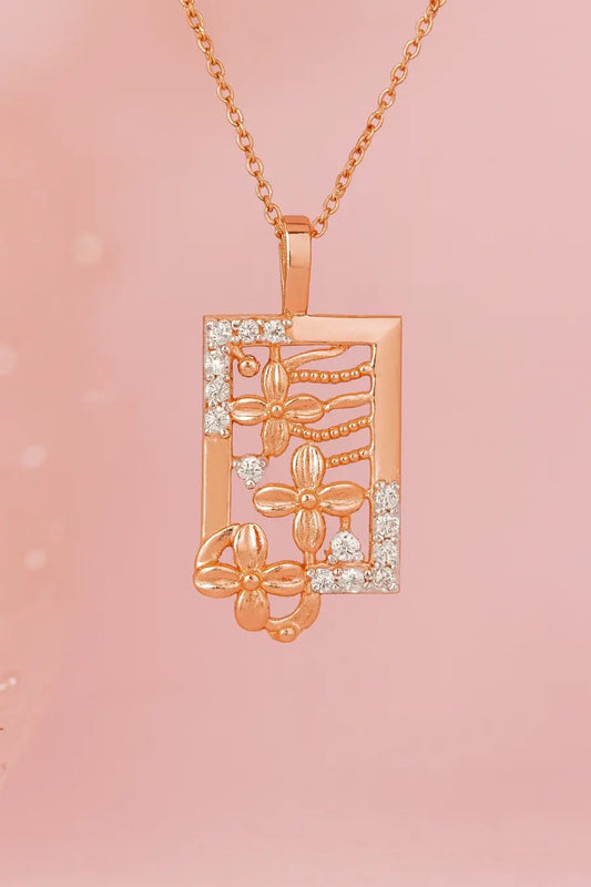 Blossoms In Bloom Gold Chain and Pendant