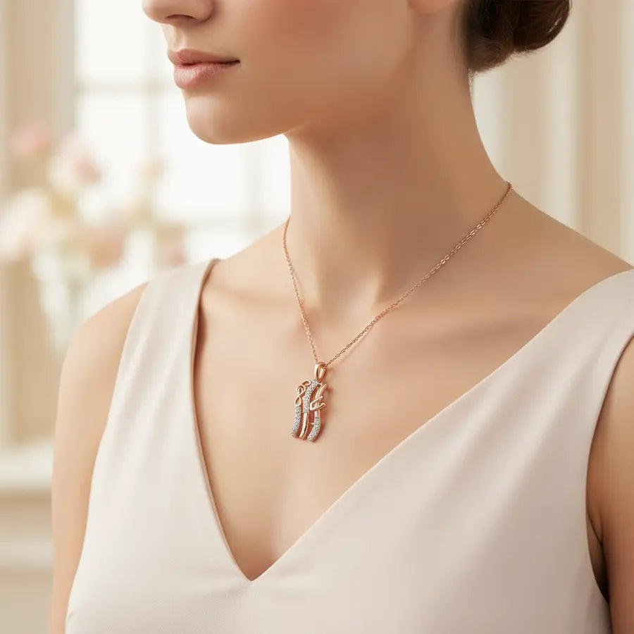 Music In Air Gold Chain and Pendant