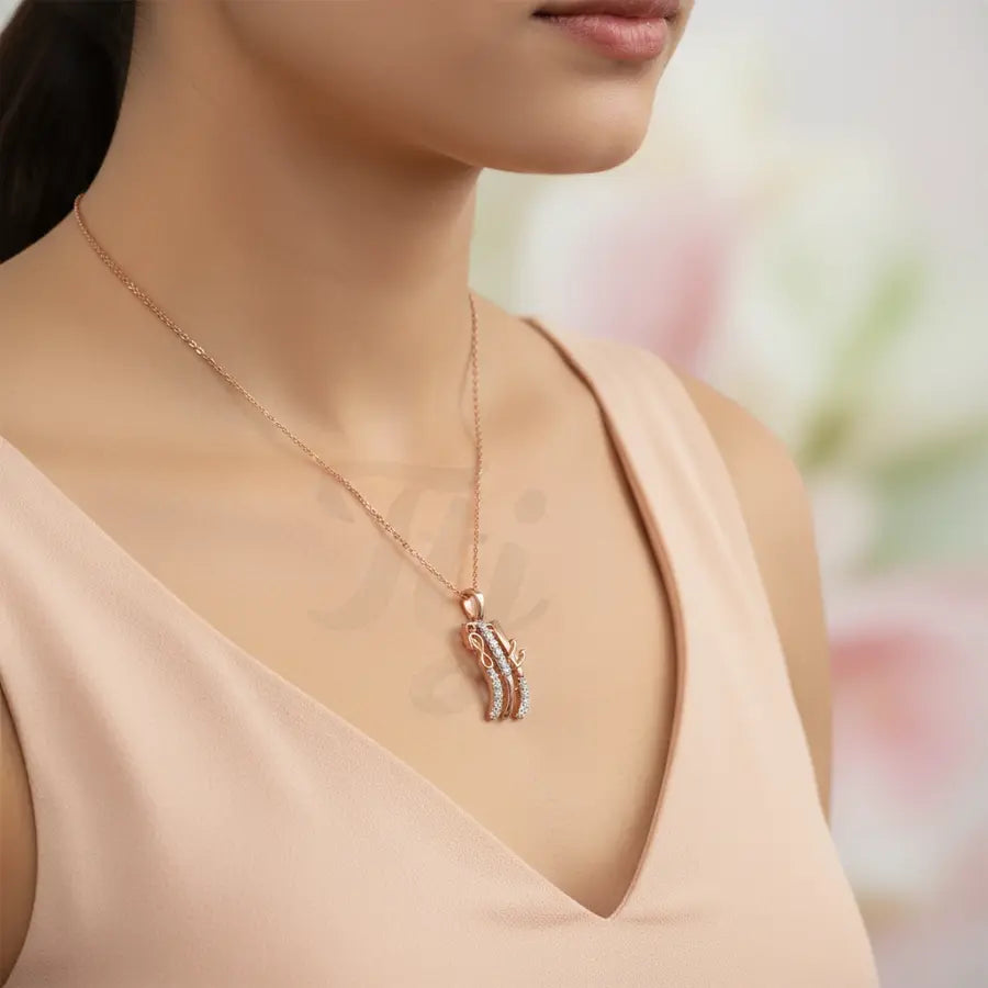 Music In Air Gold Chain and Pendant