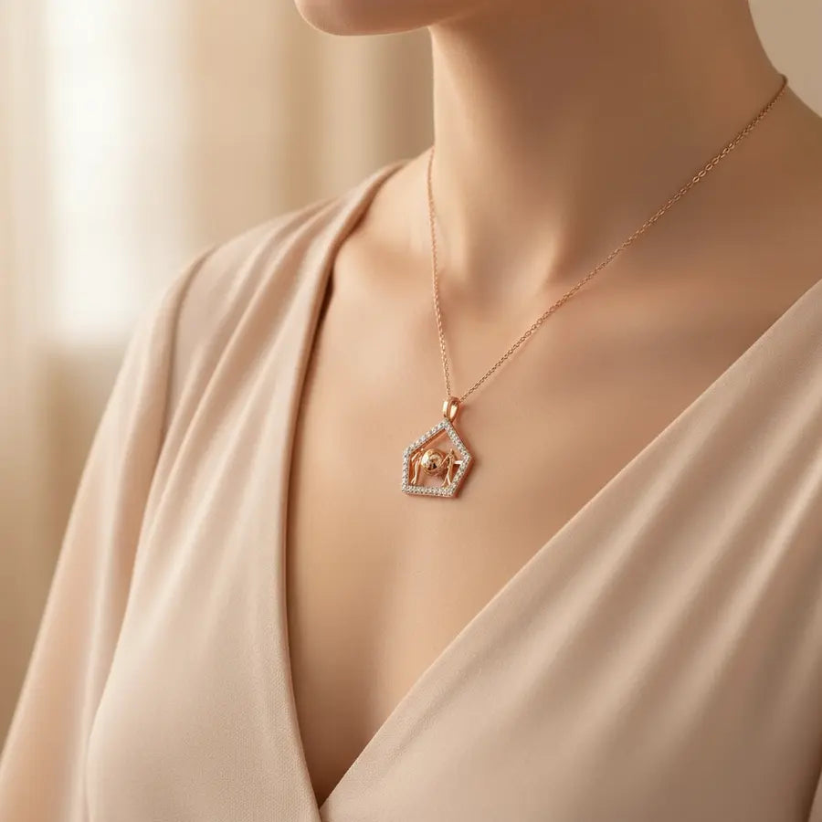 Sharing Our World Gold Chain and Pendant