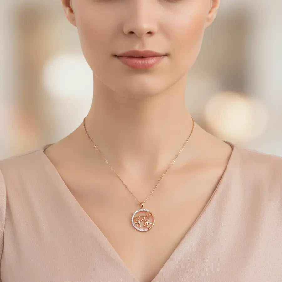 Lifting Dreams Together Gold Chain and Pendant