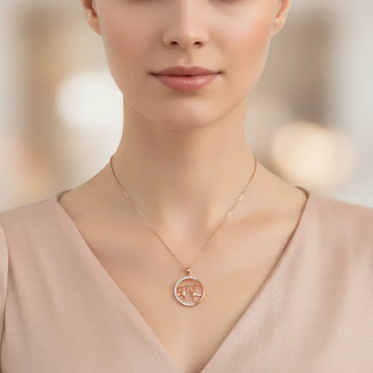 Lifting Dreams Together Gold Chain and Pendant