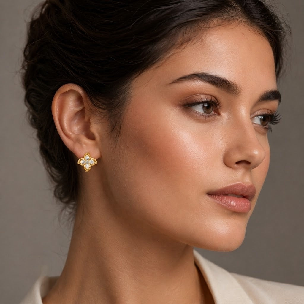 Classic Clover Bloom Earring