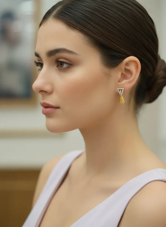 Golden Prism Earrings