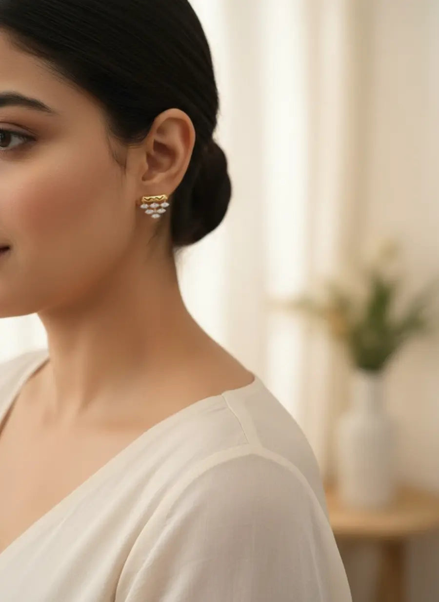 Golden Grapevine Earrings