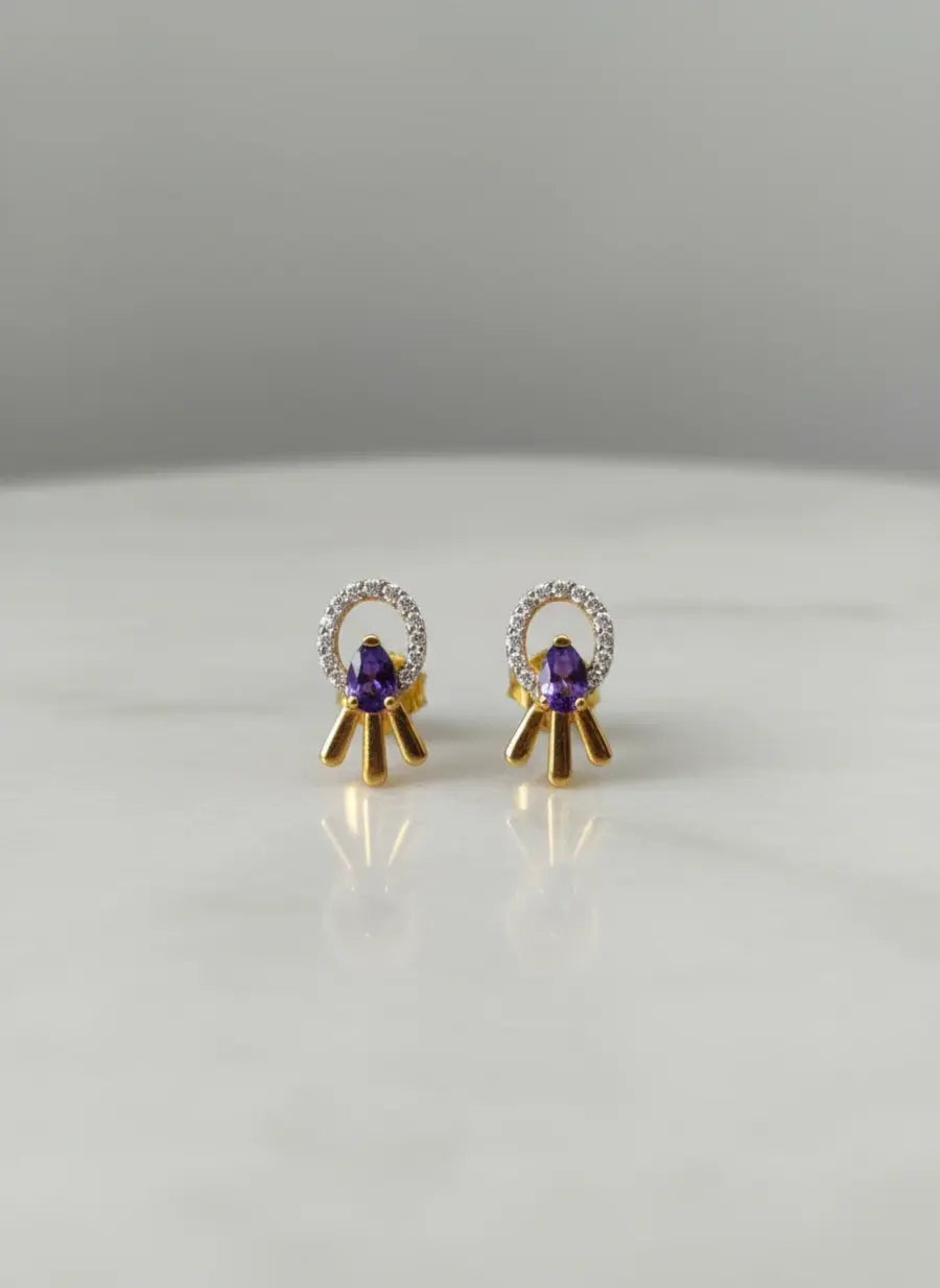 Sunrise Bloom Gold Earrings