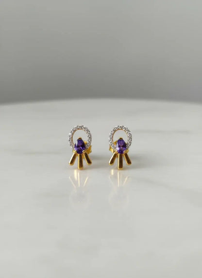 Sunrise Bloom Gold Earrings