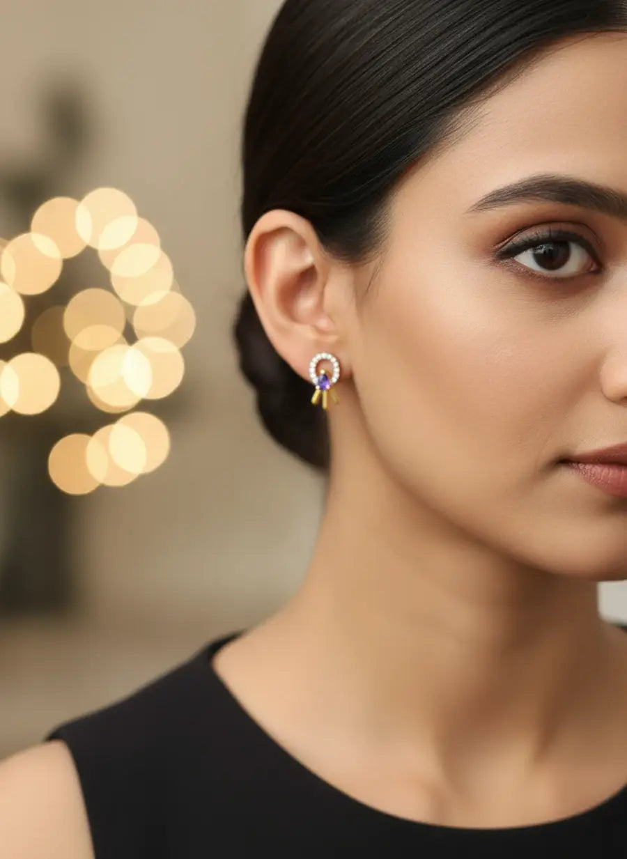 Sunrise Bloom Gold Earrings