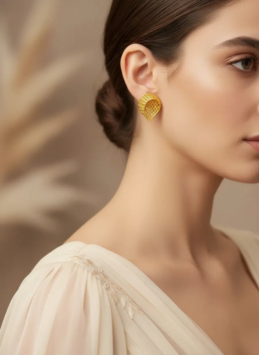 Golden Scale Earrings