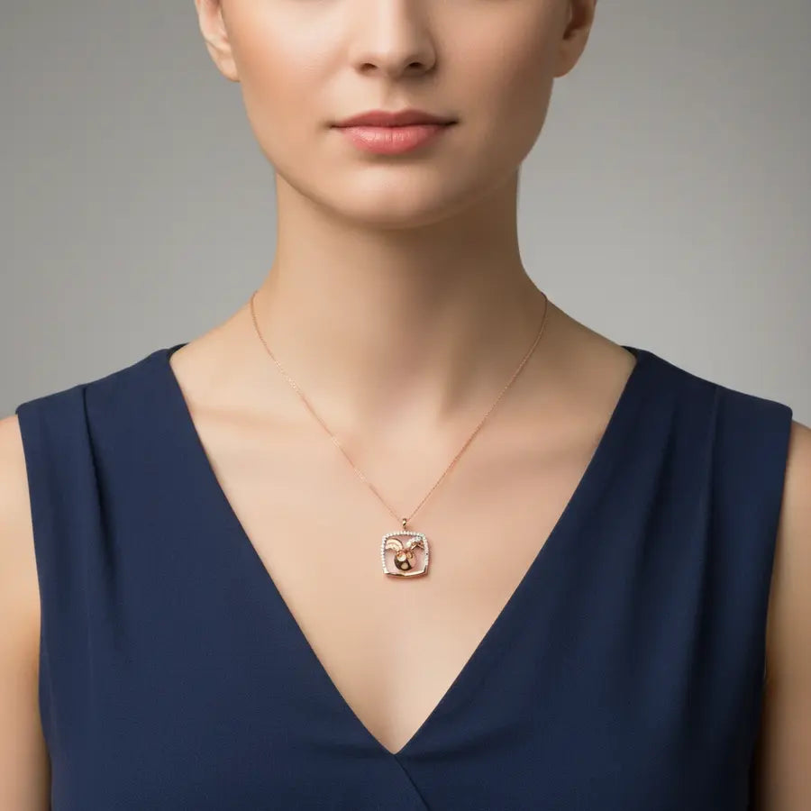 Chirpy Bunny Charm Gold Pendant
