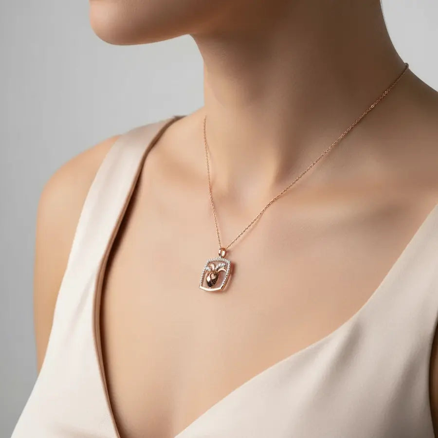 Chirpy Bunny Charm Gold Pendant