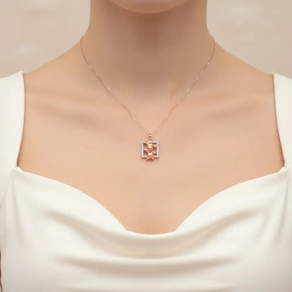 Happy Bunny Welcome Gold Pendant