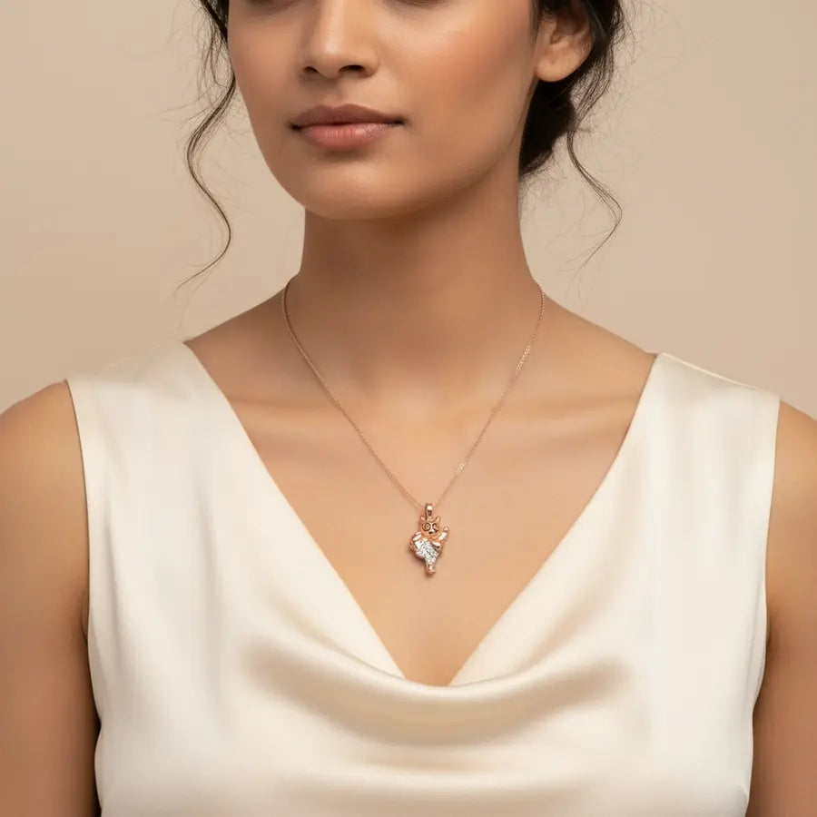 Quirky Standout Pose Gold Pendant