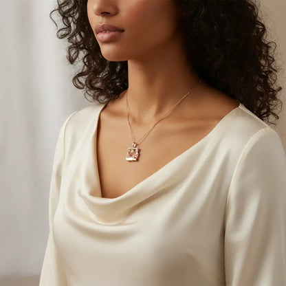 Sunlit Morning Wake Gold Pendant