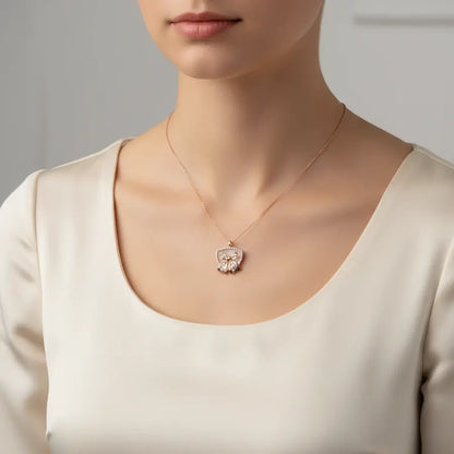 Ribbon Gold Pendant