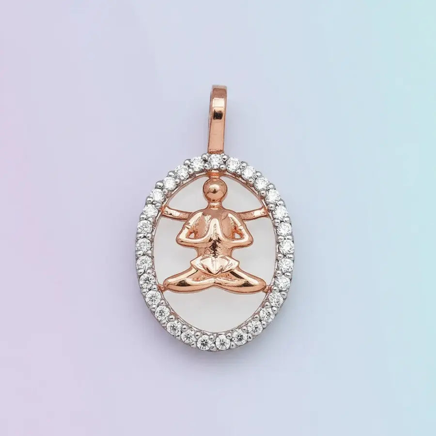 Yoga Serenity Seat Gold Pendant