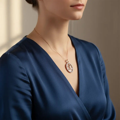 Yoga Serenity Seat Gold Pendant