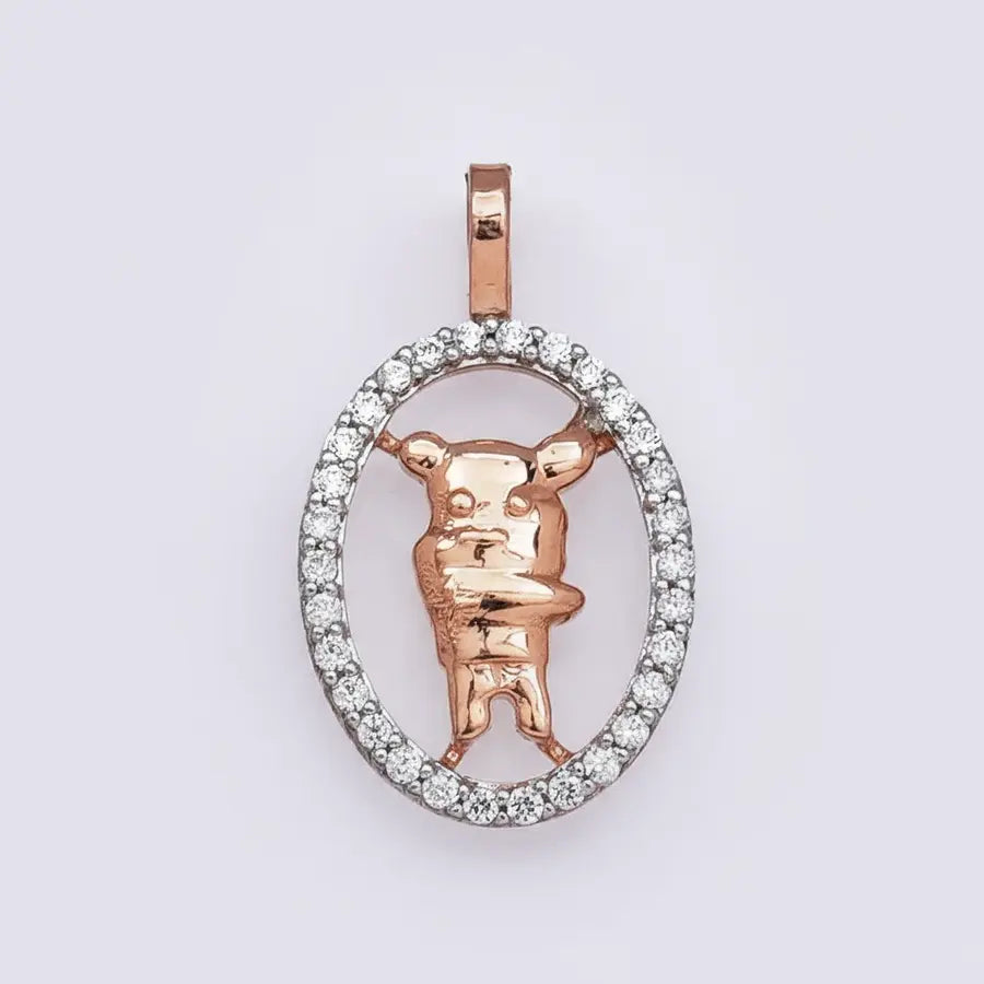 Cartoon Character Gold Pendant