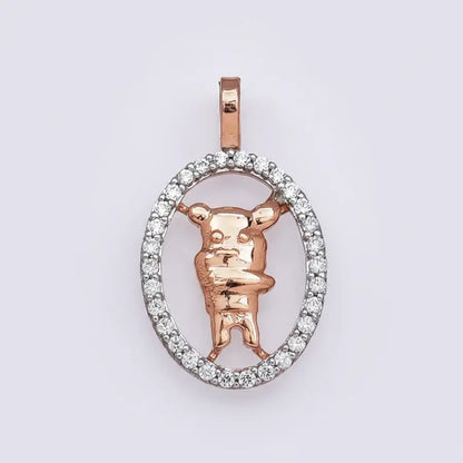 Cartoon Character Gold Pendant