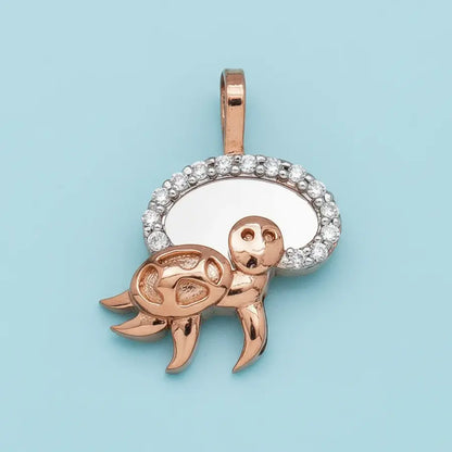 Turtle Glide Joy Gold Pendant
