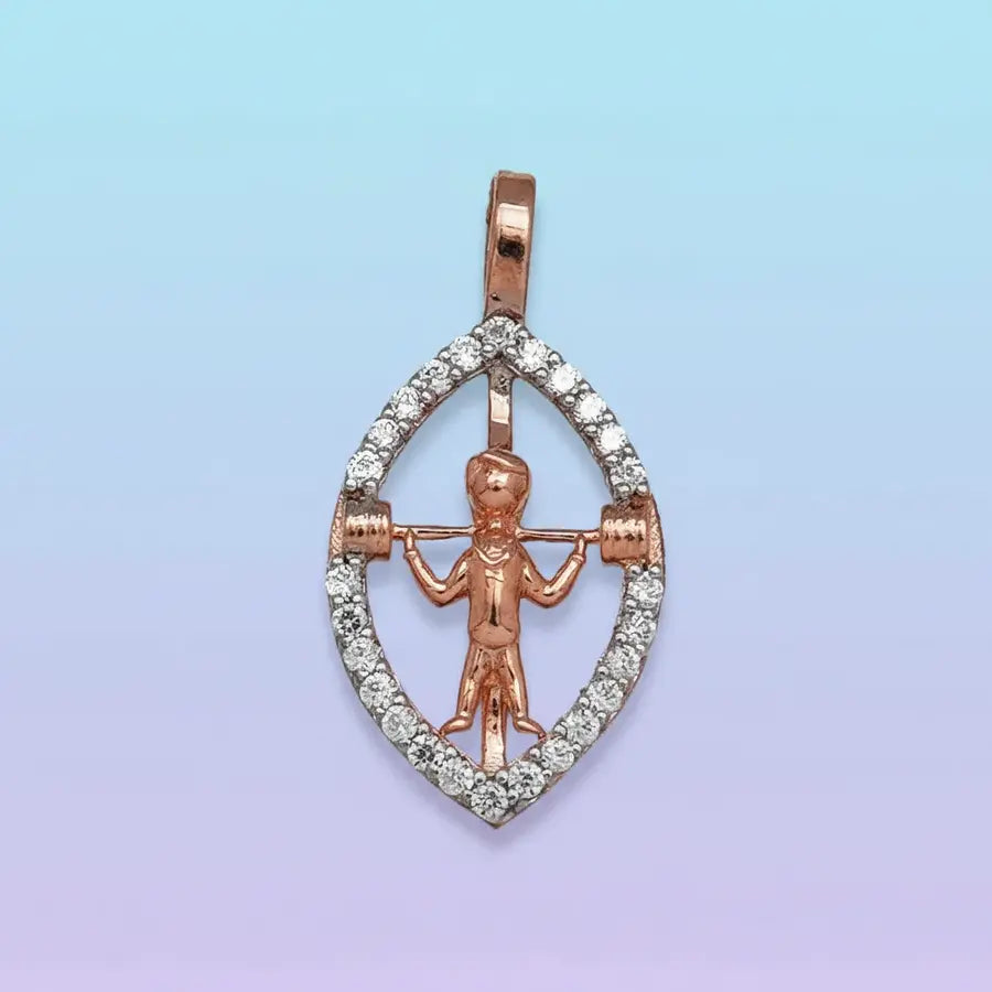 Lifting Strong Spirit Gold Pendant