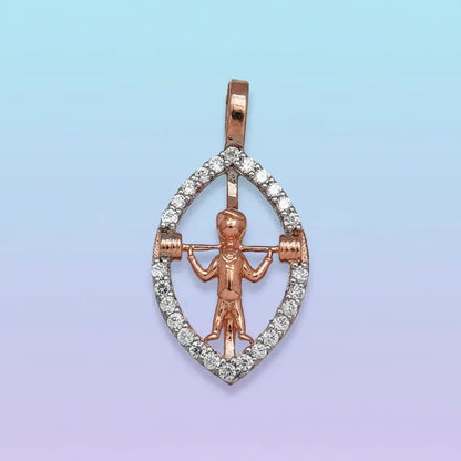 Lifting Strong Spirit Gold Pendant