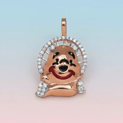 Pooh Bear Smile Gold Pendant
