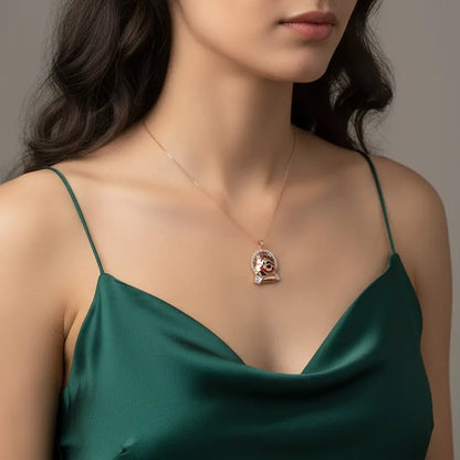 Pooh Bear Smile Gold Pendant