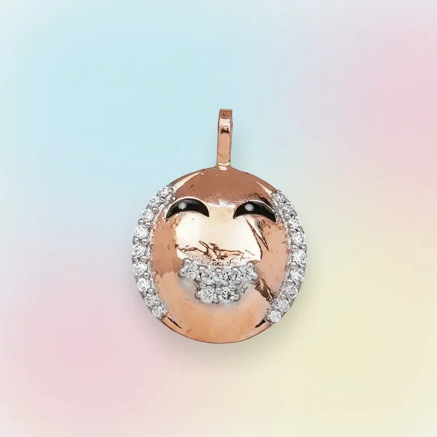 Diamond Laughter Sparkle Gold Pendant