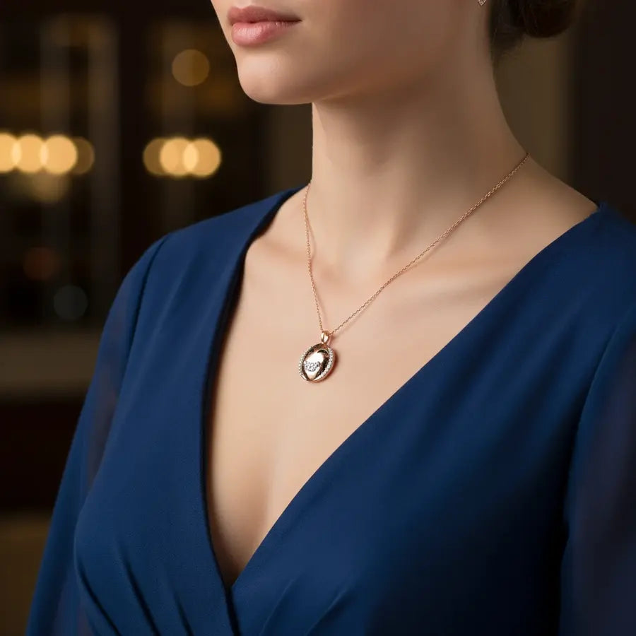 Diamond Laughter Sparkle Gold Pendant