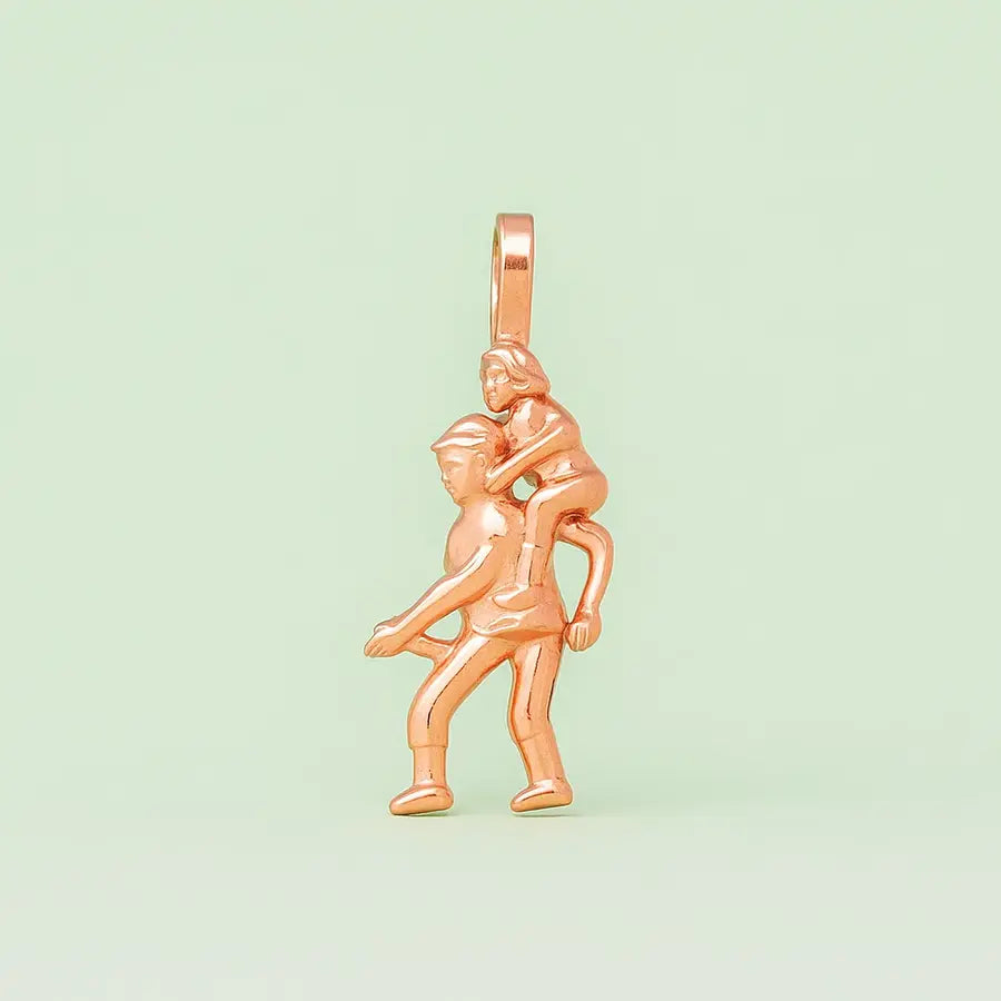 Dad Carry Gold Pendant