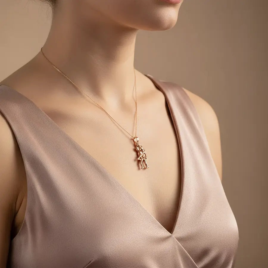 Dad Carry Gold Pendant