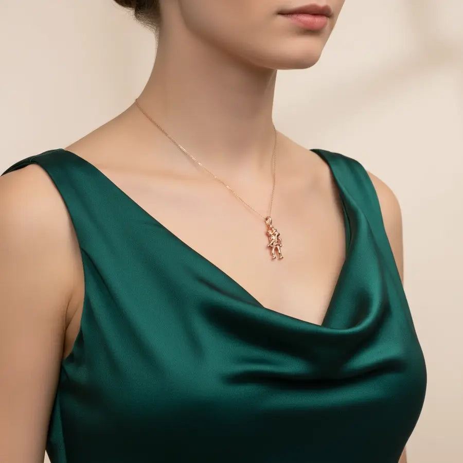 Dad Carry Gold Pendant