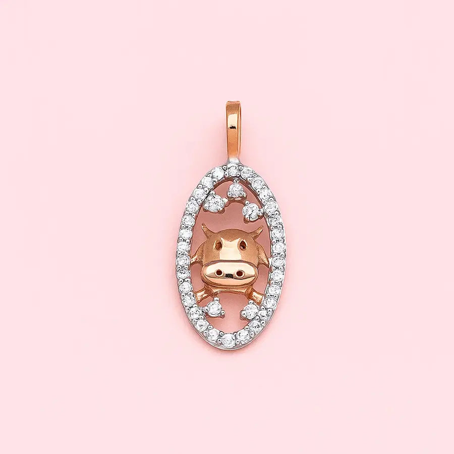 Cow Gold Pendant