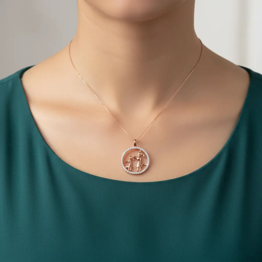 Hair Tie Gold Pendant