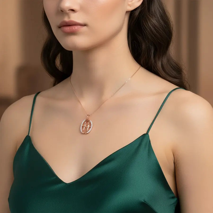 Handshake Gold Pendant